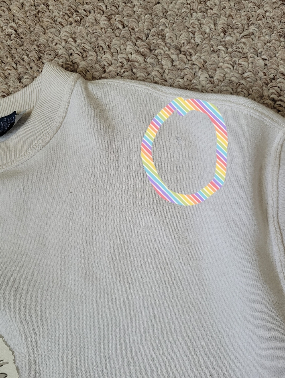 Polo Ralph Lsuren Pullover. Bear Print Front Sweatshirt - Picture 6 of 6